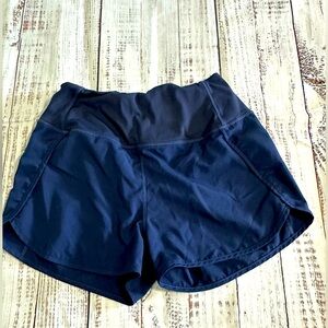 Navy athletic shorts